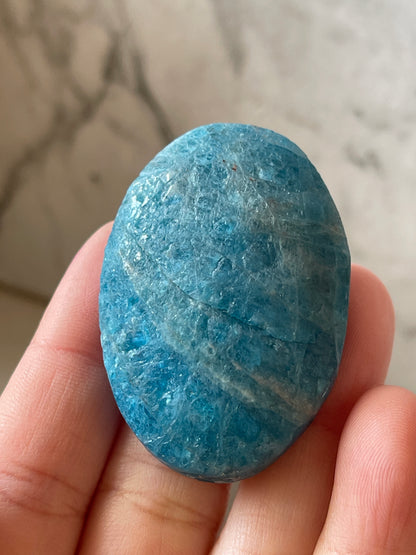 Blue Apatite Palm Stone