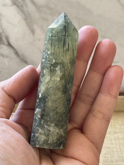 Prehnite Crystal Tower