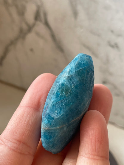 Blue Apatite Palm Stone