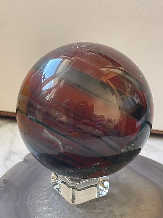 African Bloodstone Crystal Sphere