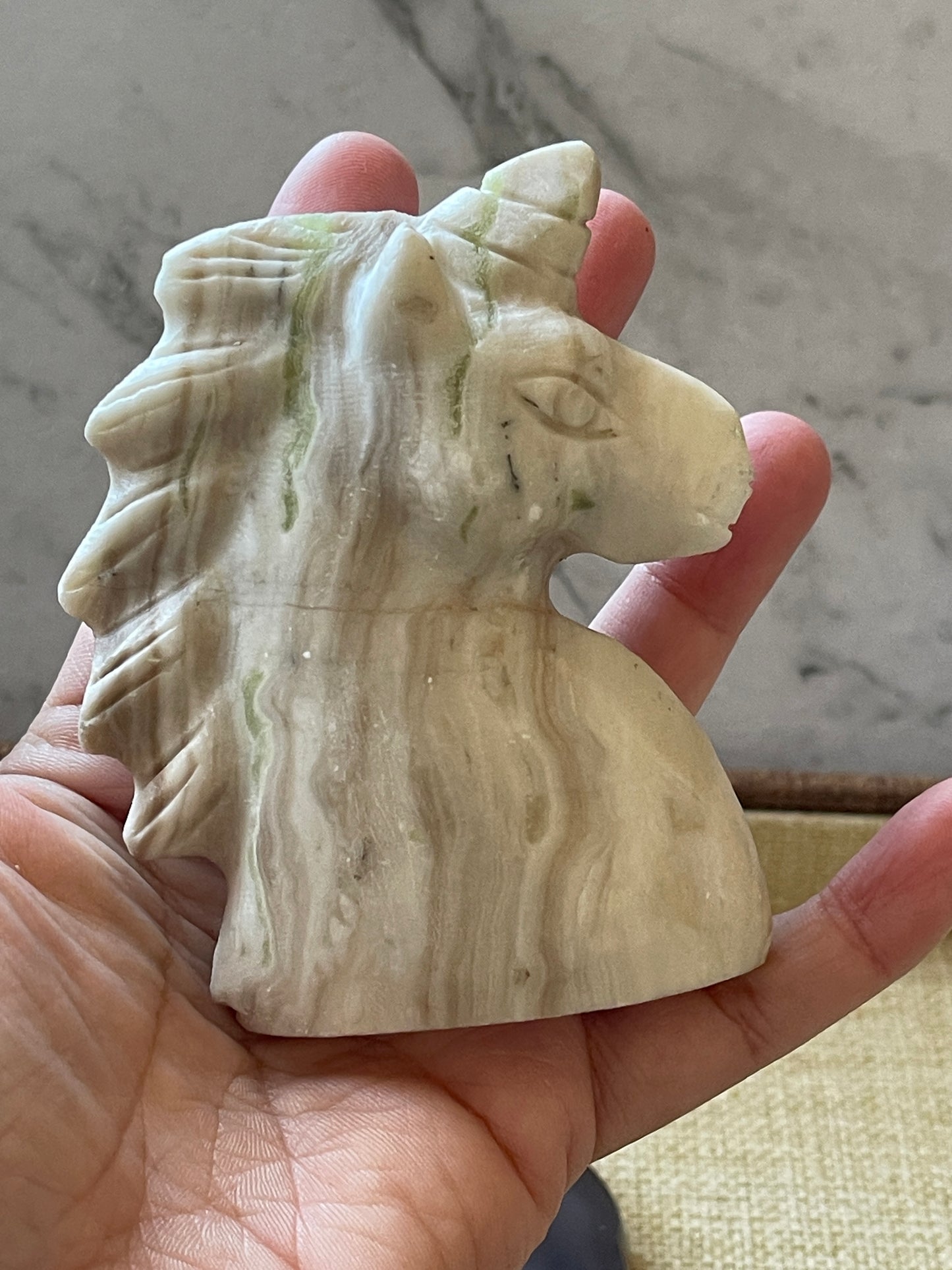 Afghan Jade Unicorn Carving