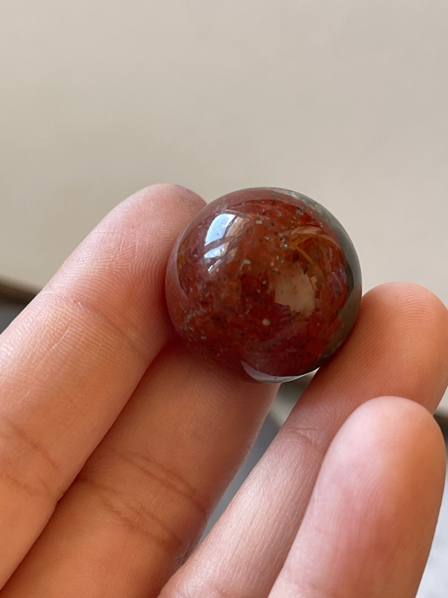 African Bloodstone Mini-Sphere DB1