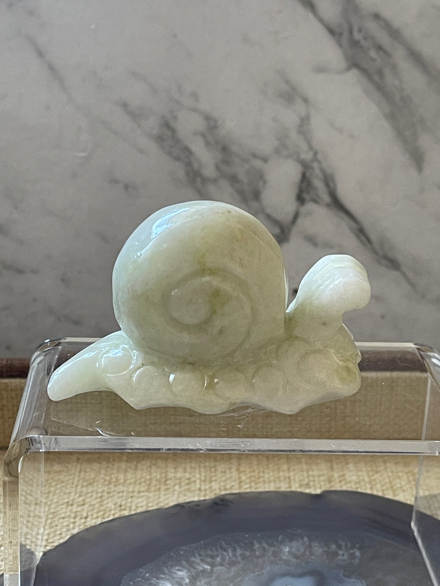 Afghan Jade Snail  Carving