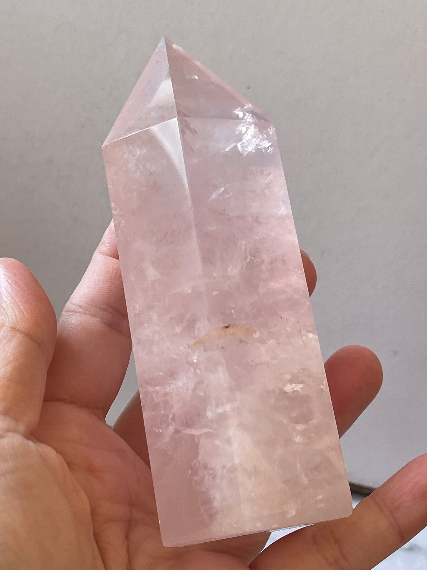 Rose Quartz Crystal Tower