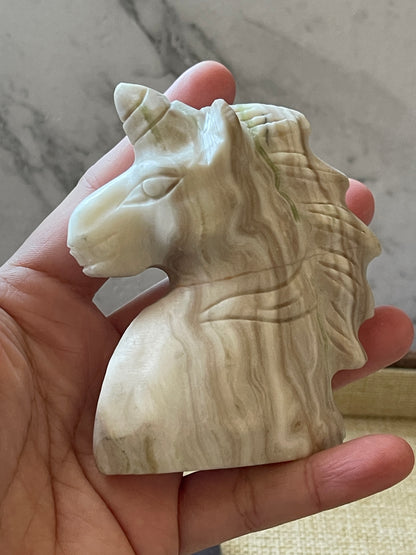 Afghan Jade Unicorn Carving