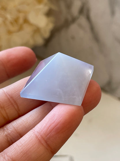 Angelite Crystal Pyramid