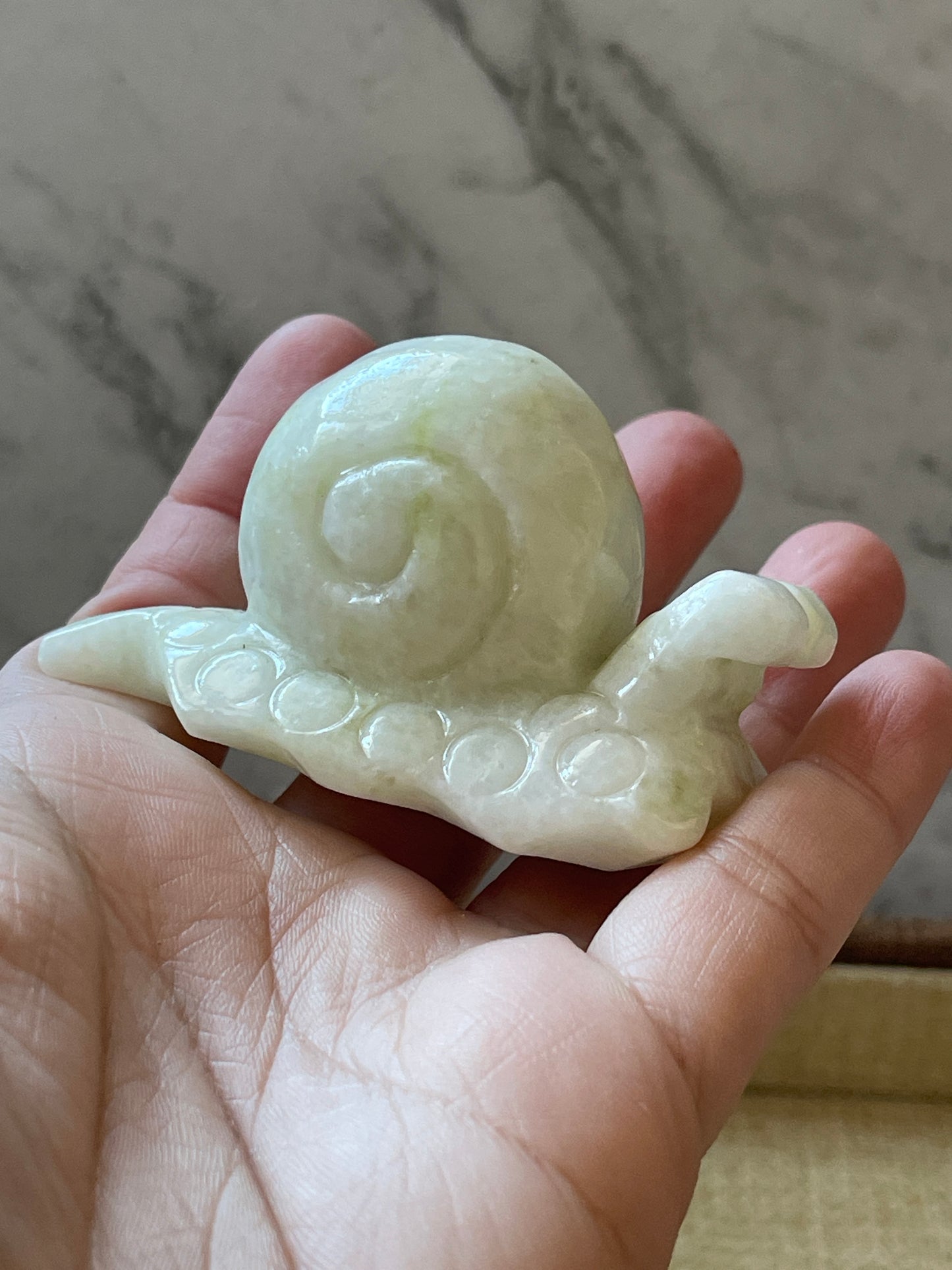 Afghan Jade Snail  Carving