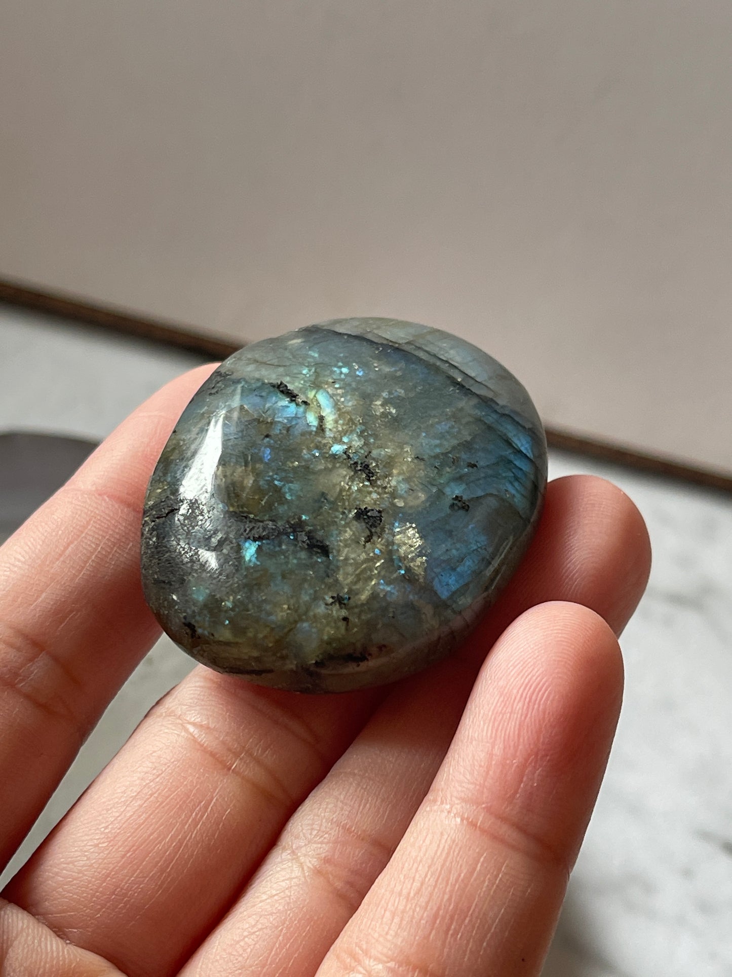 Labradorite Palm Stone