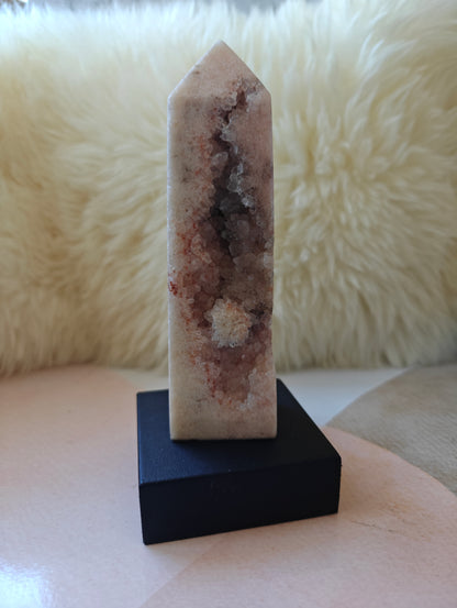 Pink Amethyst Druzy Tower