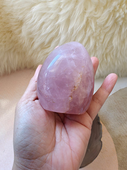 Rose Quartz Crystal Freeform