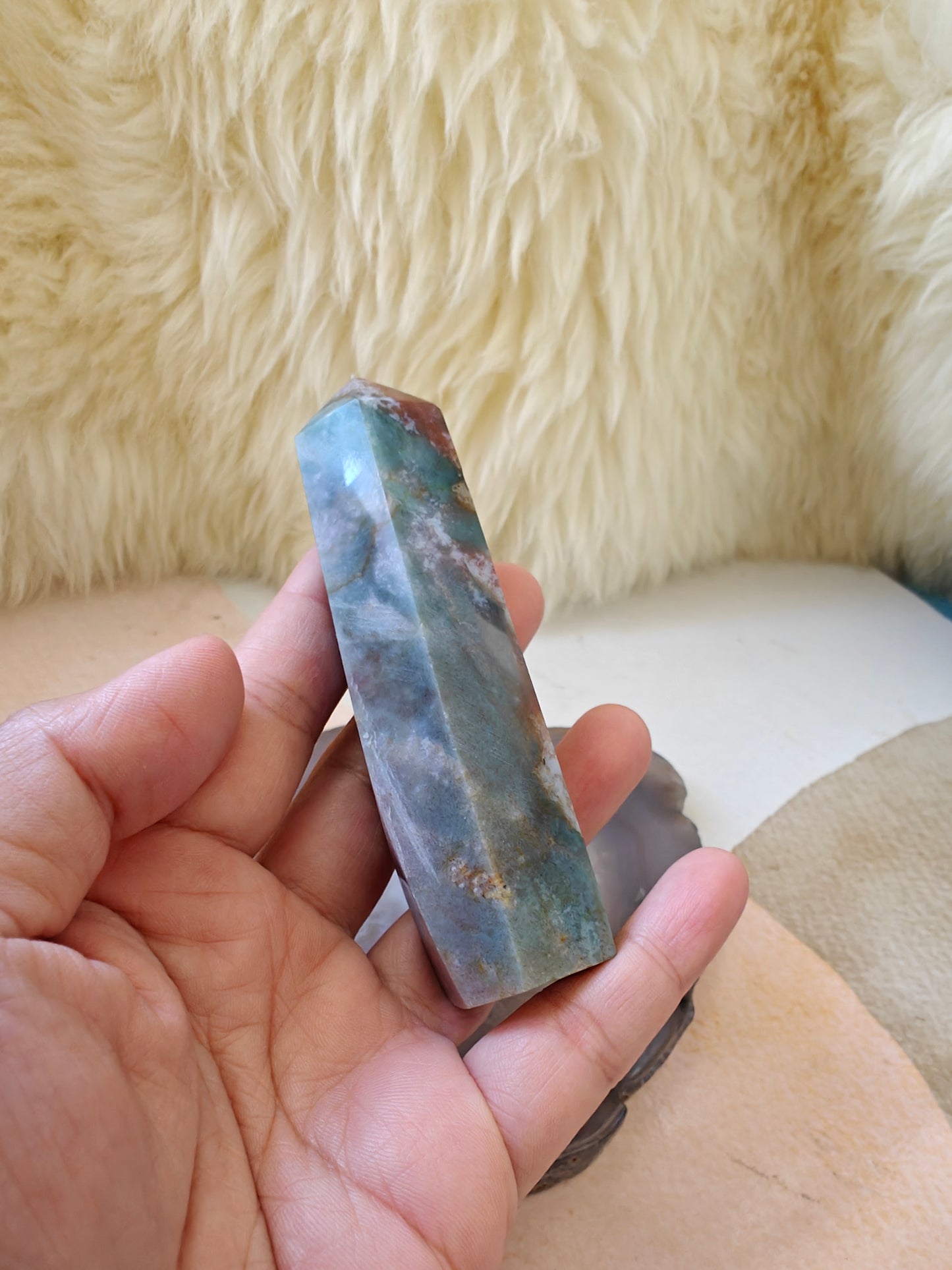 Ocean Jasper Crystal Point