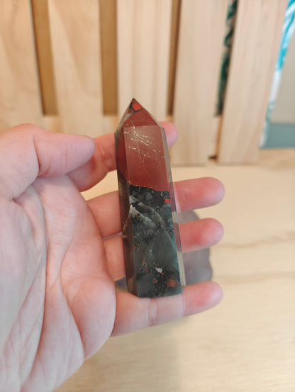 African Bloodstone Crystal Point