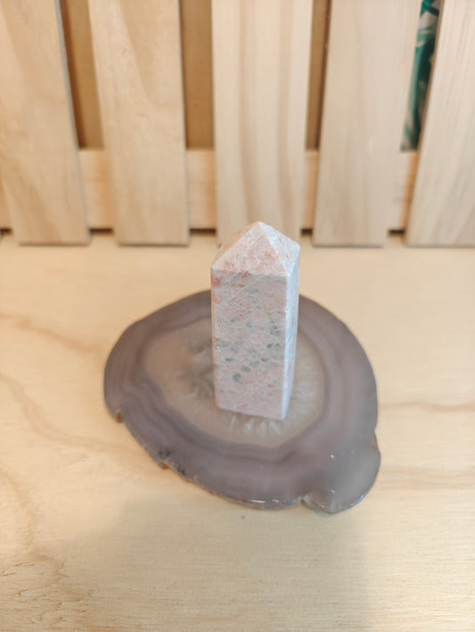 Pink Opal Crystal Point