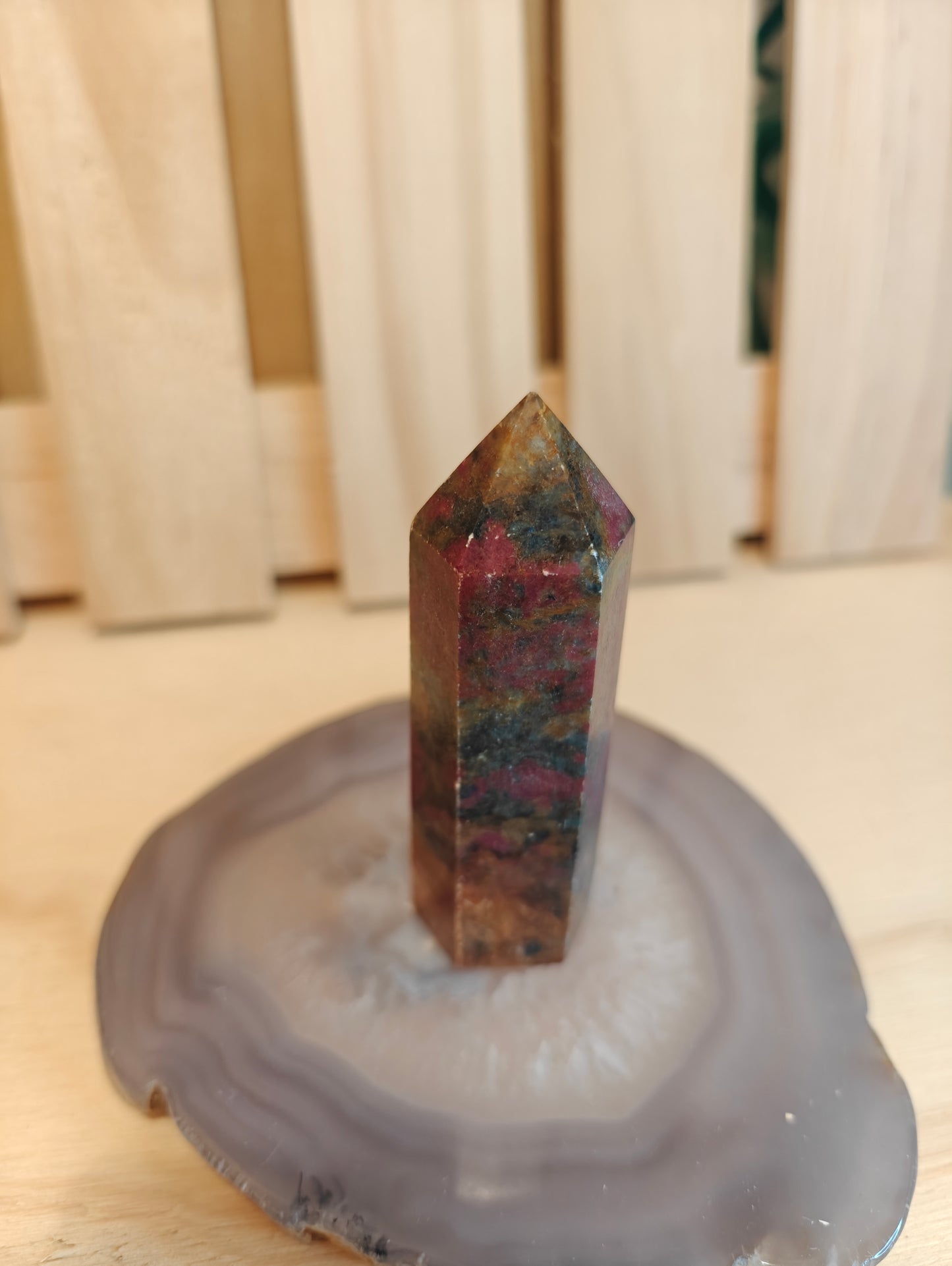 Ruby Kyanite Point