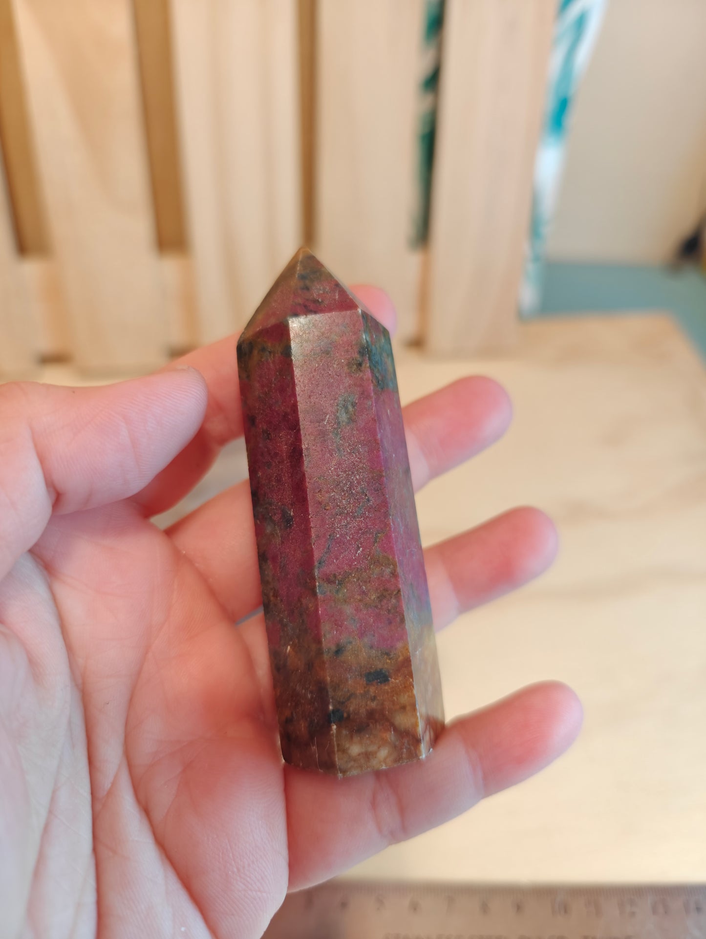 Ruby Kyanite Point