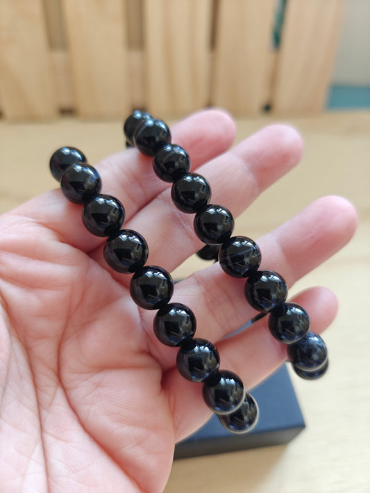 Black Agate Crystal Bracelet