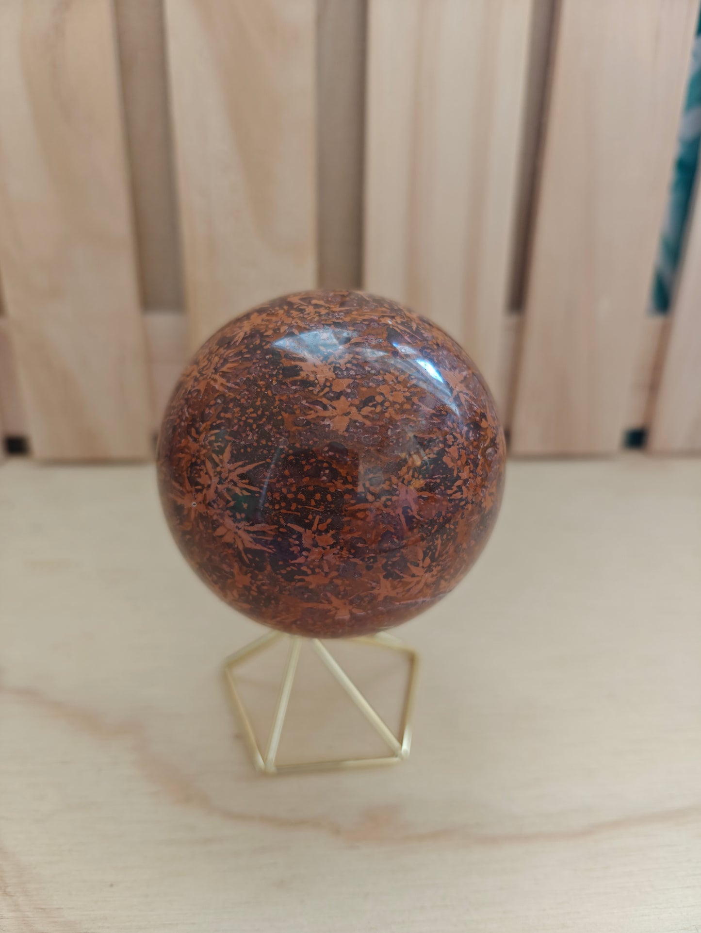 Starburst/Fireworks Jasper Crystal Sphere