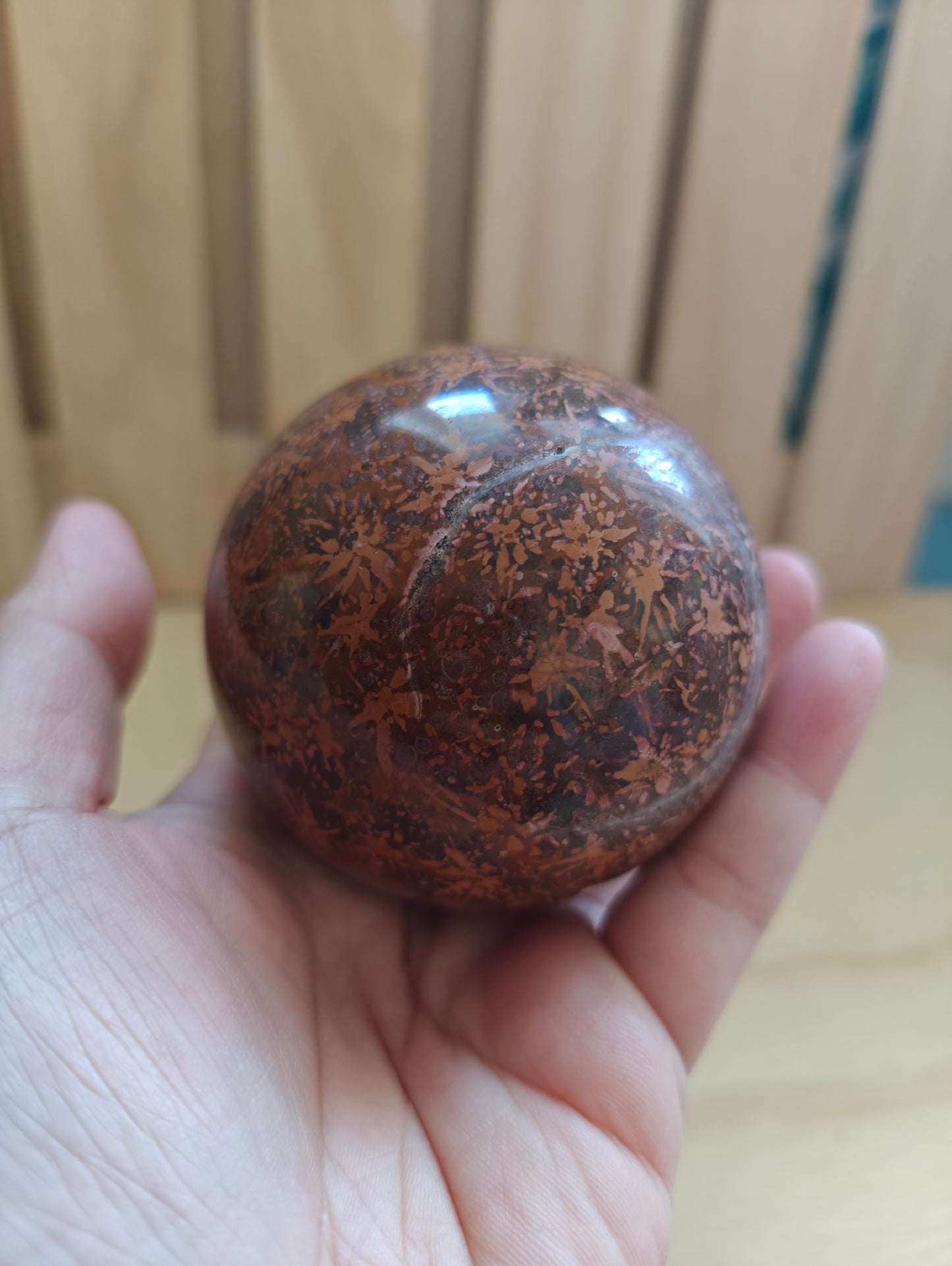 Starburst/Fireworks Jasper Crystal Sphere