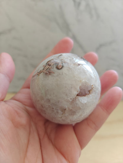 Flower Agate Sphere