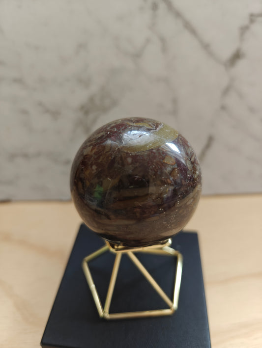 Bamboo Jasper Crystal Sphere