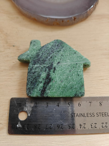 Ruby Zoisite Crystal Carving