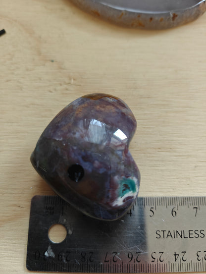 Ocean Jasper Crystal Heart