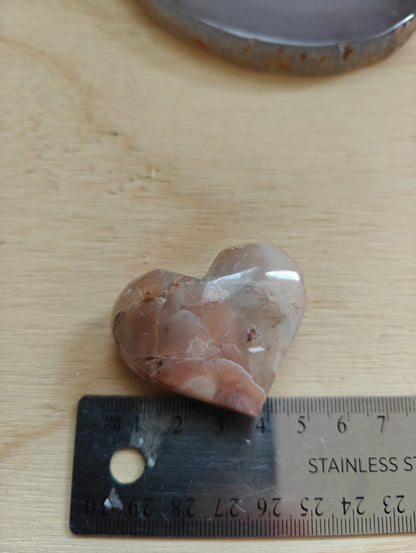 Mookaite Crystal Heart Carving