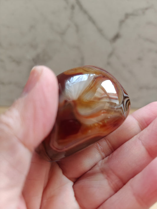 Sardonyx Palm Stone