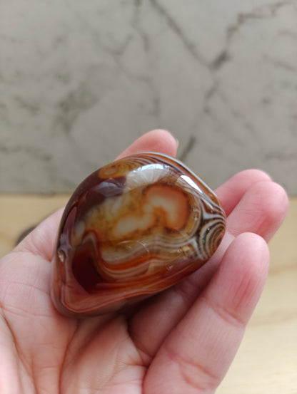 Sardonyx Palm Stone