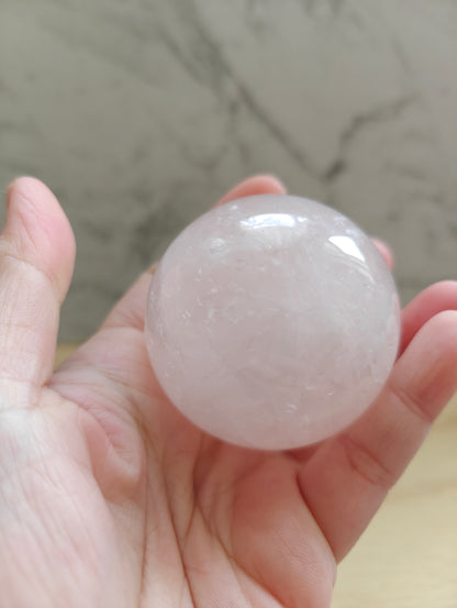 Rose Quartz Crystal Sphere