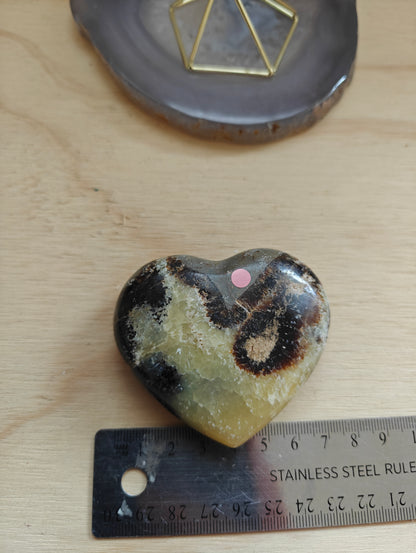 Septarian Heart Crystal Carving