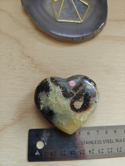 Septarian Heart Crystal Carving