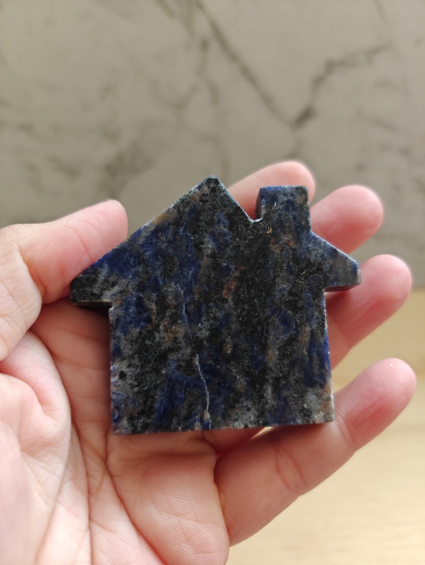 Sodalite Crystal Carving