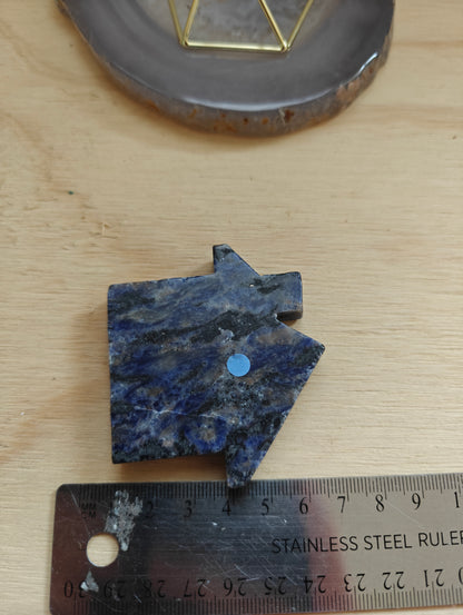 Sodalite Crystal Carving