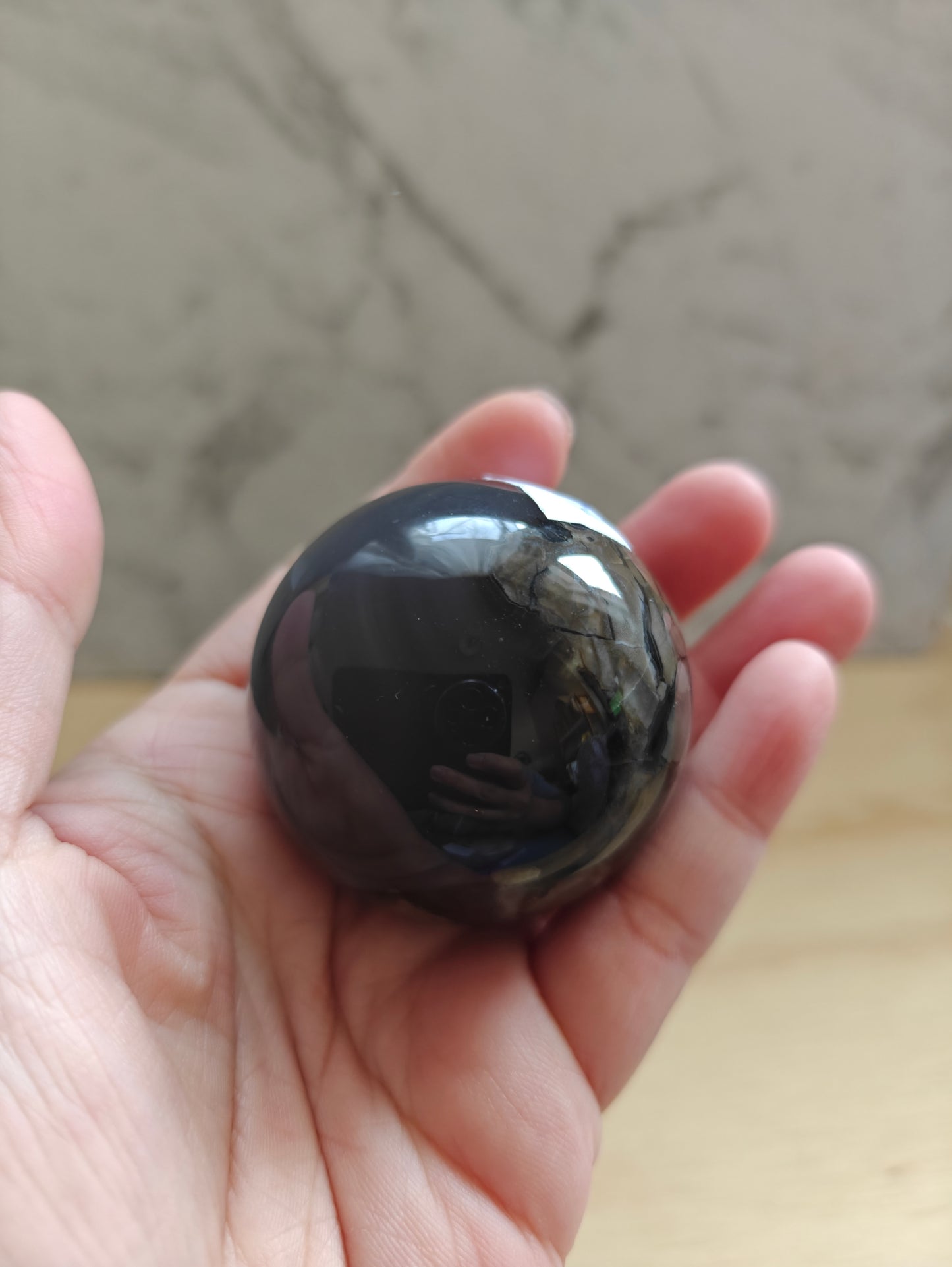 Volcano Agate Crystal Sphere