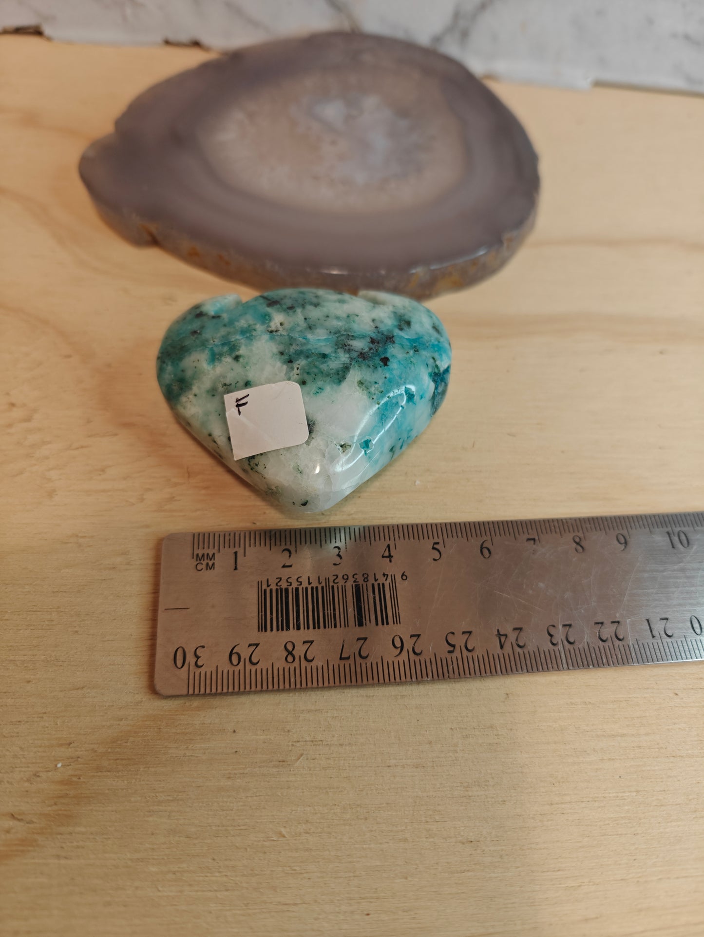 Phoenix Stone Crystal Carving Heart