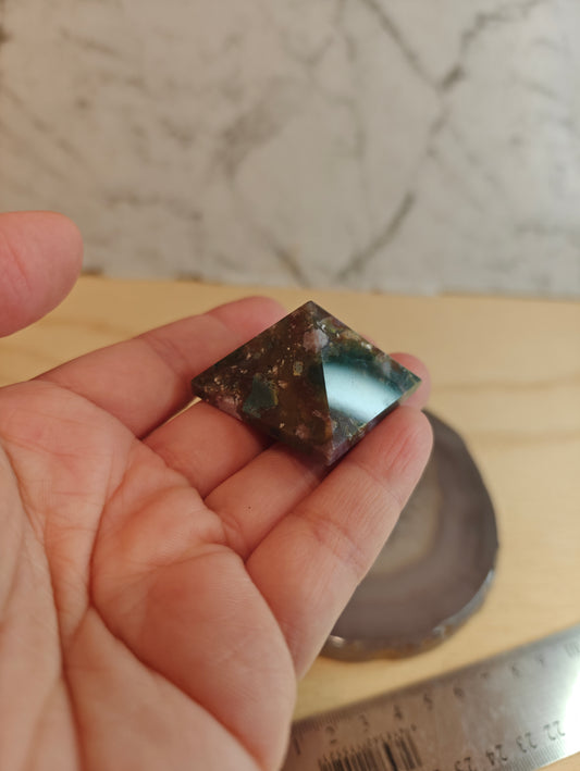 Ocean Jasper Pyramid Crystal Carving