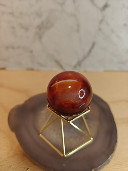 Carnelian Crystal Sphere