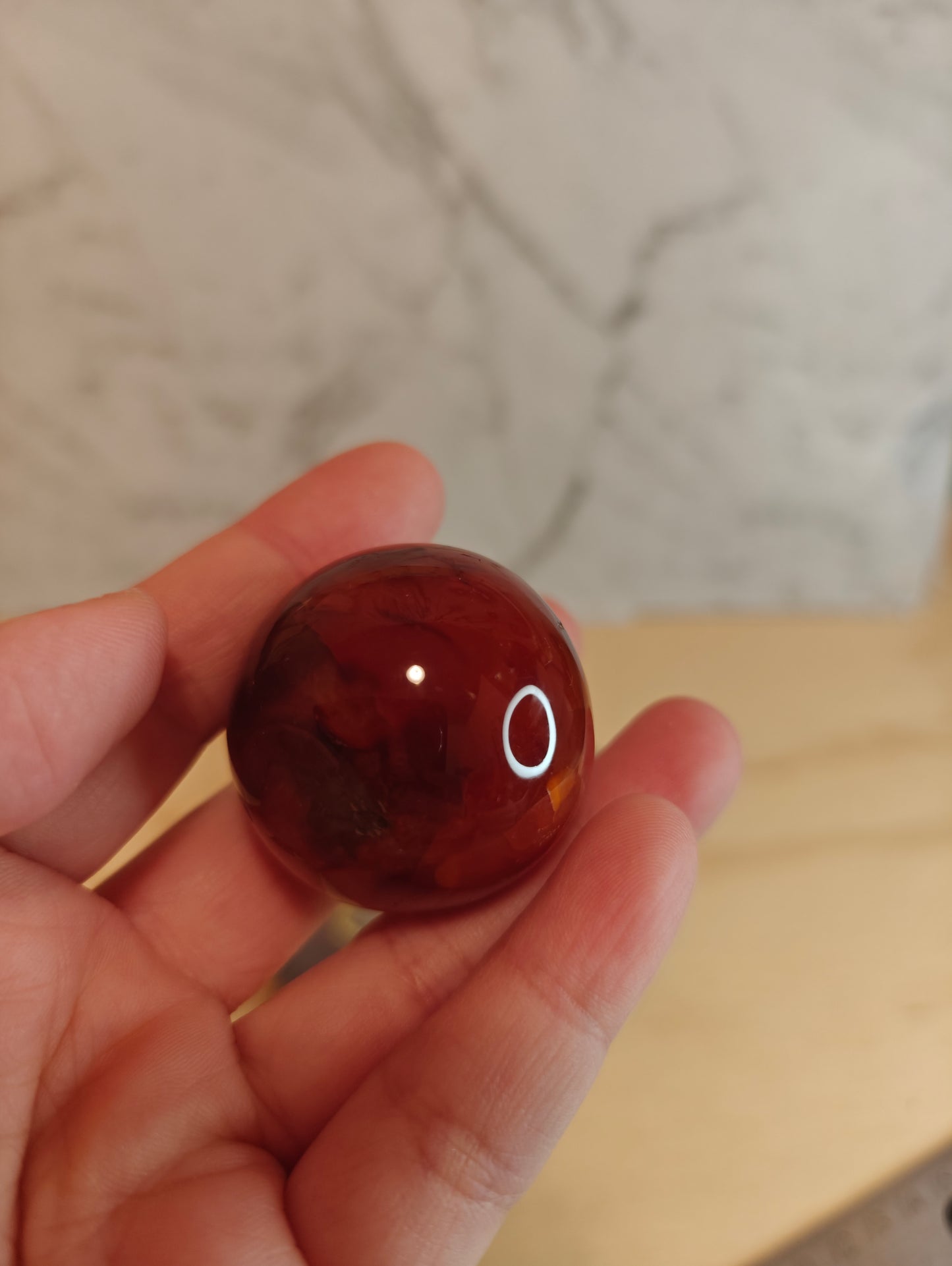 Carnelian Crystal Sphere