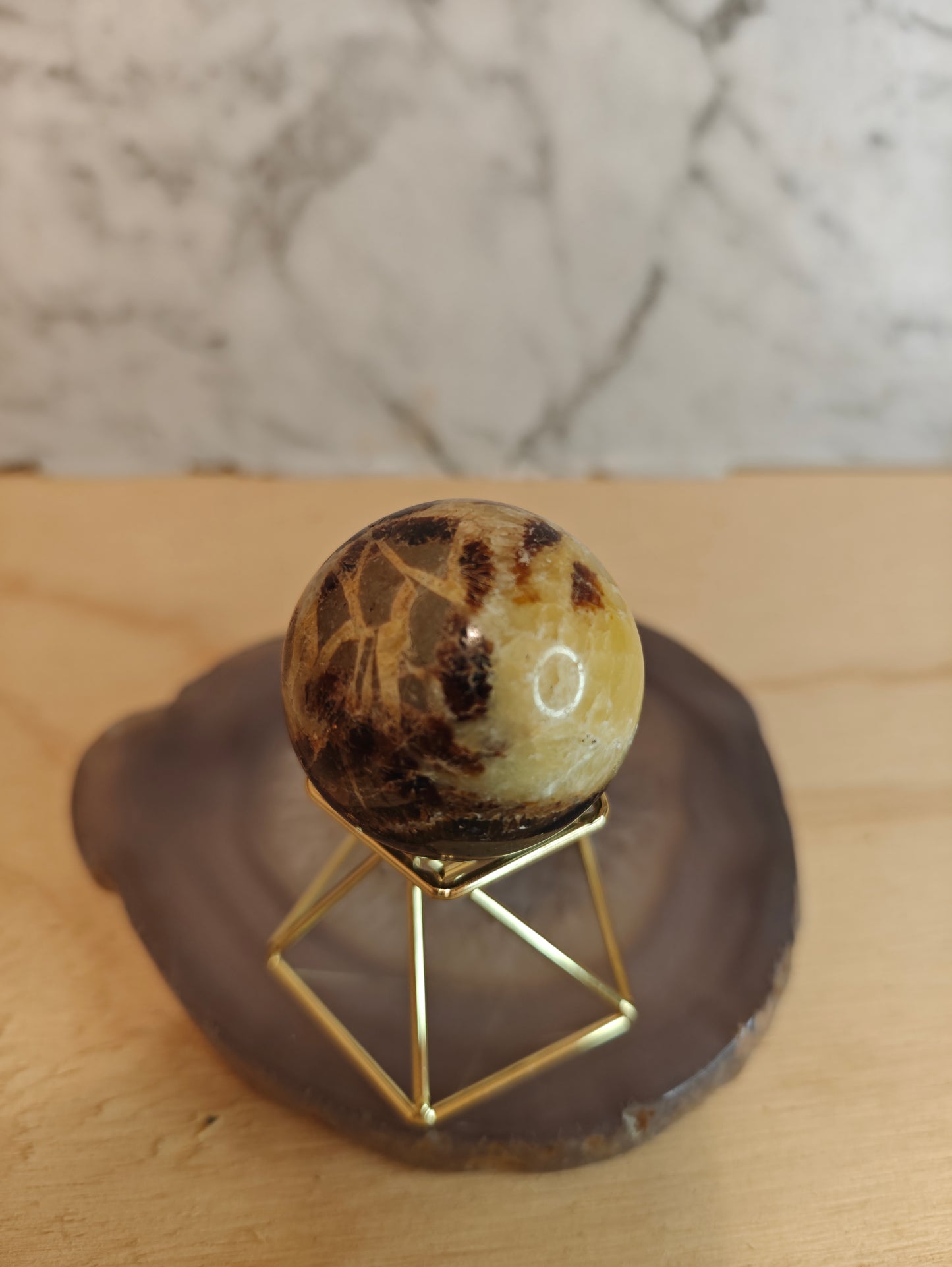 Septarian Crystal Sphere