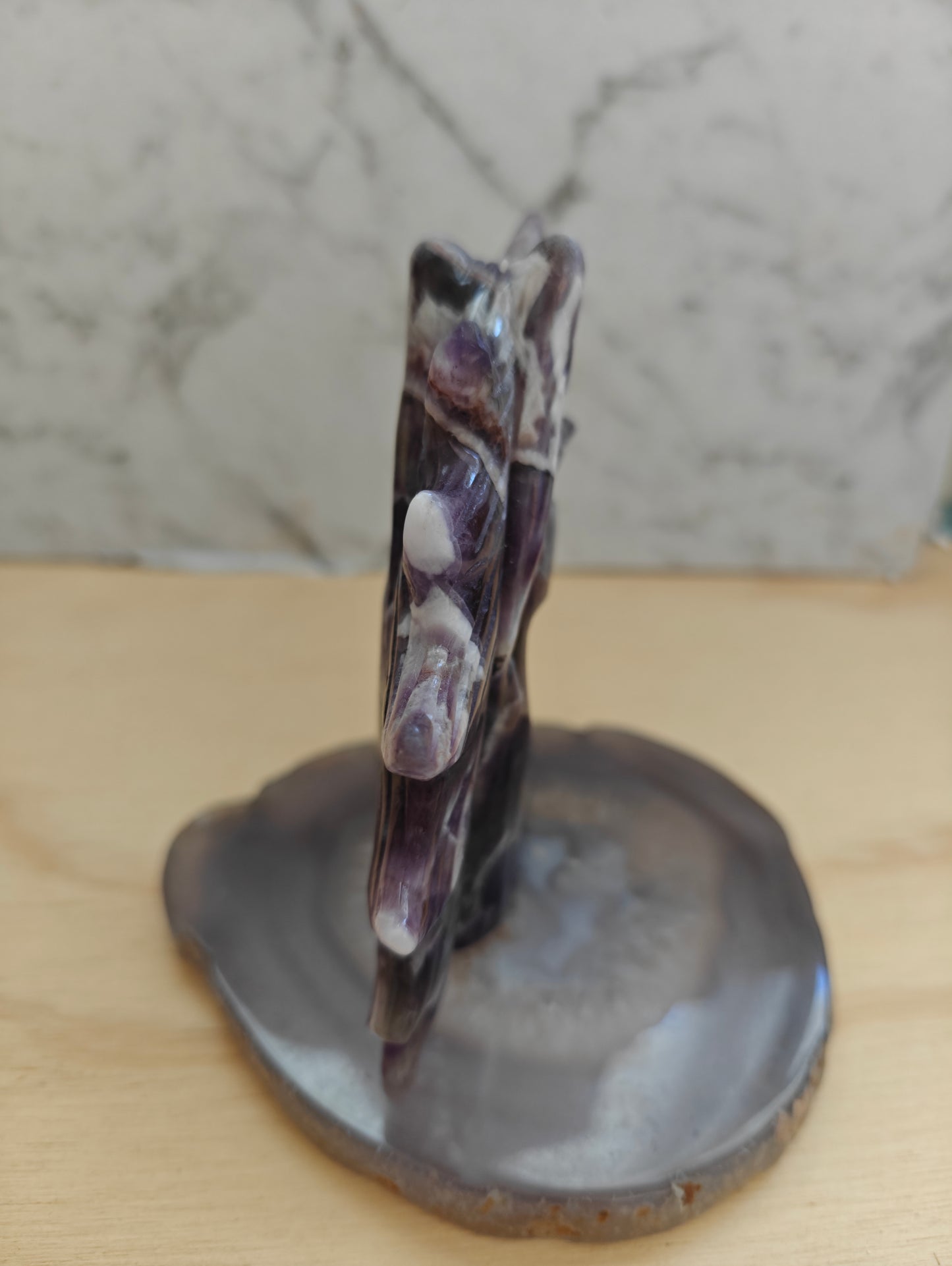 Dream Amethyst Unicorn Carving