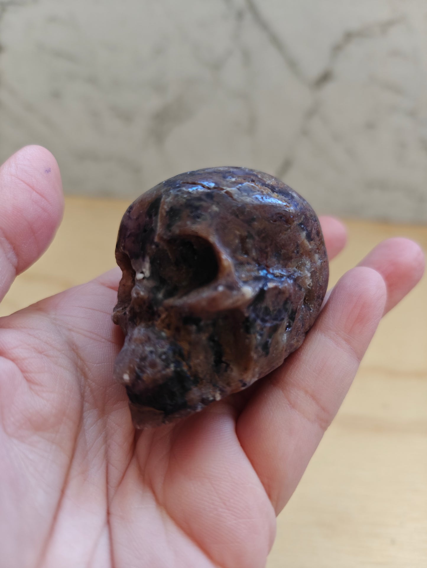 Crystal Carving-Skull Sphalerite