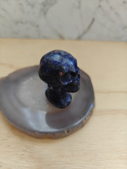 Crystal Carving-Skull Sodalite