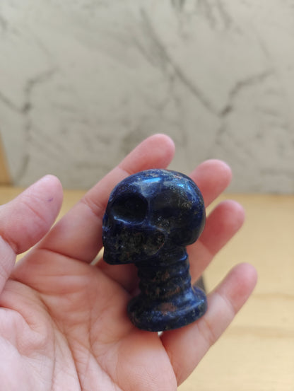 Crystal Carving-Skull Sodalite