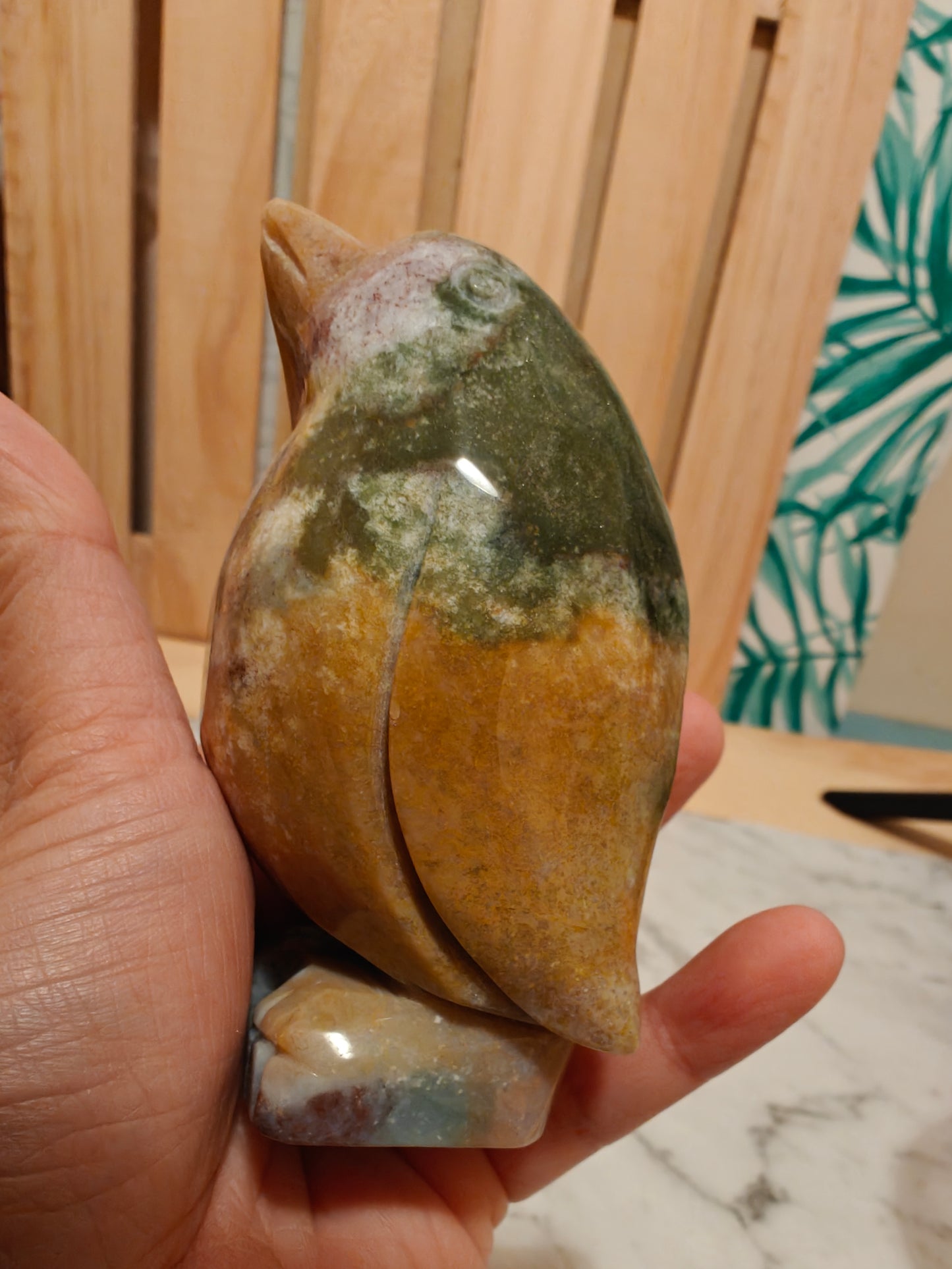 Ocean Jasper Crystal Carving