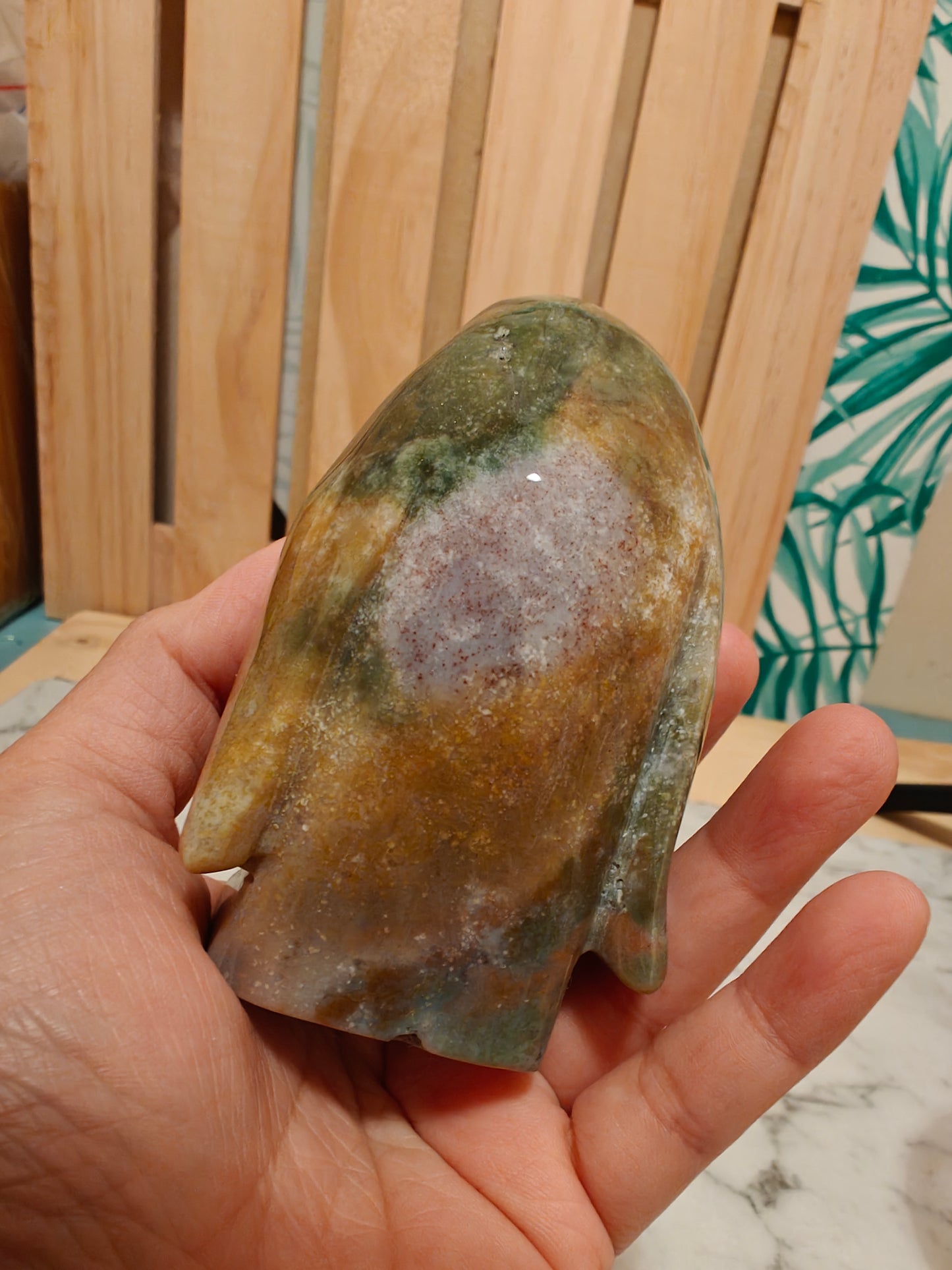 Ocean Jasper Crystal Carving