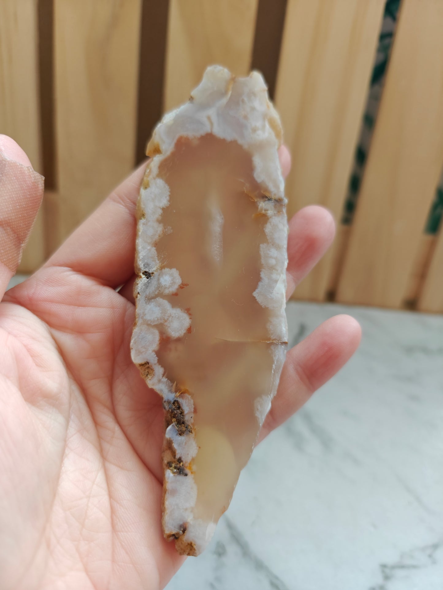 Flower Agate Crystal Slab