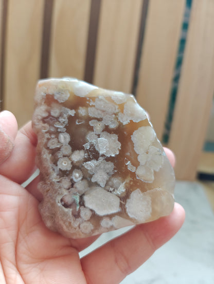 Flower Agate Crystal Slab