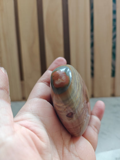 Polychrome Jasper Crystal Heart Carving