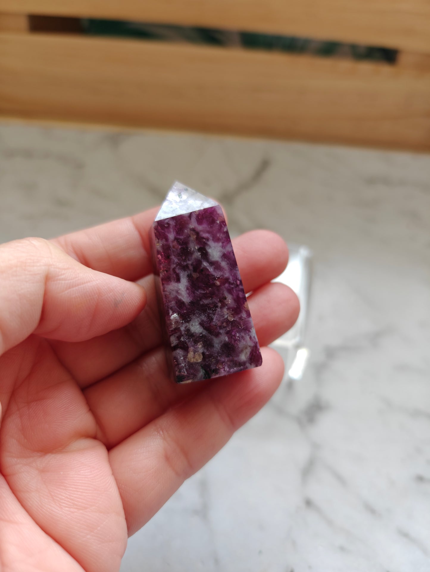 Purple Mica Crystal Point